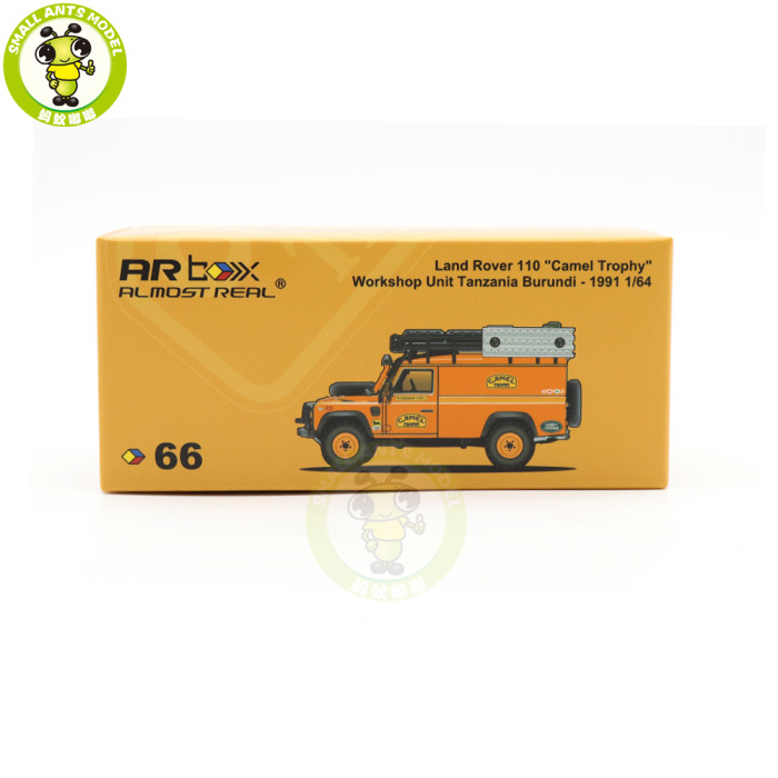 Almost Real 1/64 Land Rover 110 Camel Trophy Workshop Unit Tanzania Burundi 1991 Diecast Model Car