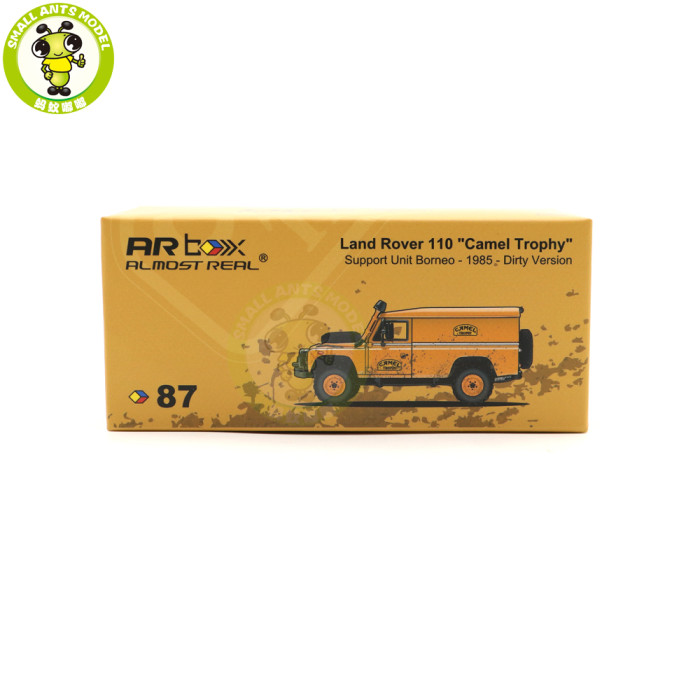 Almost Real 1/64 Land Rover 110 Camel Trophy Support Unit Borneo 1985 Diecast Model Car