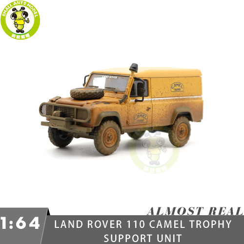 Almost Real 1/64 Land Rover 110 Camel Trophy Support Unit Borneo 1985 Dirty Version Diecast Model Car