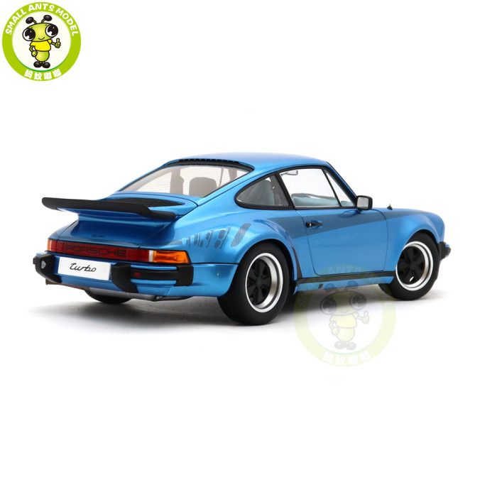 1/18 Porsche 911 Turbo 3.0 930 AUTOart 78115 Minerva Blue W / Turbo Stripes Model Toy Cars Gifts For Friends