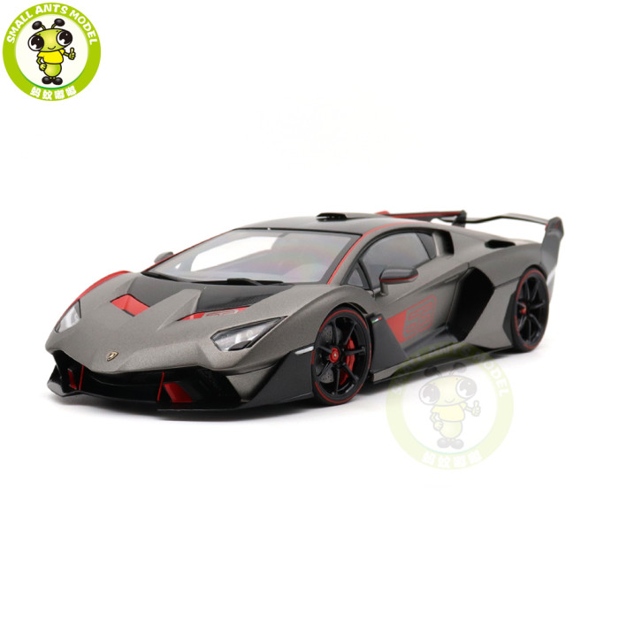 1/18 Lamborghini SC18 ALSTON AUTOart 79216 Grigio Daytona / Red Accents Model Car