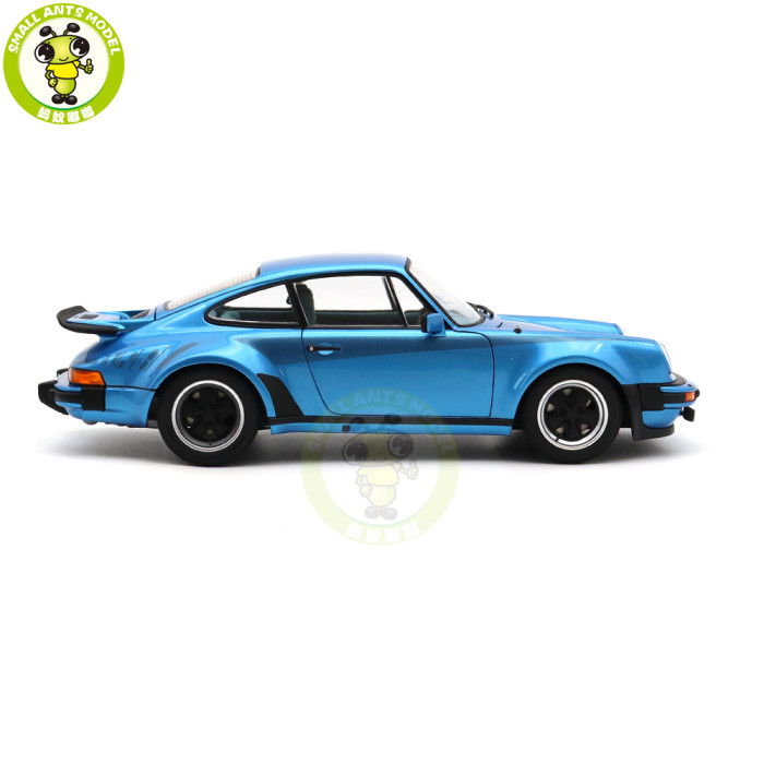 1/18 Porsche 911 Turbo 3.0 930 AUTOart 78115 Minerva Blue W / Turbo Stripes Model Toy Cars Gifts For Friends