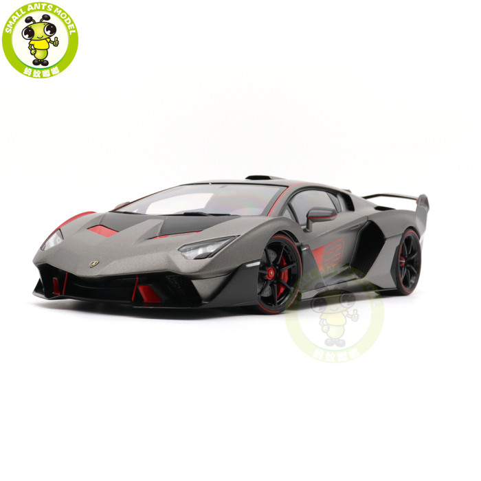 1/18 Lamborghini SC18 ALSTON AUTOart 79216 Grigio Daytona / Red Accents Model Car
