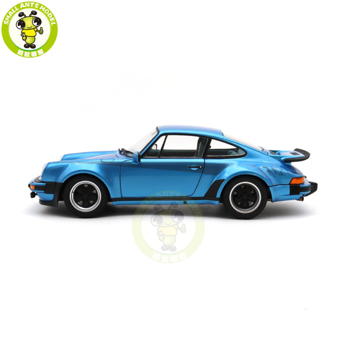 1/18 Porsche 911 Turbo 3.0 930 AUTOart 78115 Minerva Blue W / Turbo Stripes Model Toy Cars Gifts For Friends