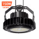 Adiding LED High Bay Lights,150 Watt,Black, 600W Metal Halide Equal,5000 Kelvin