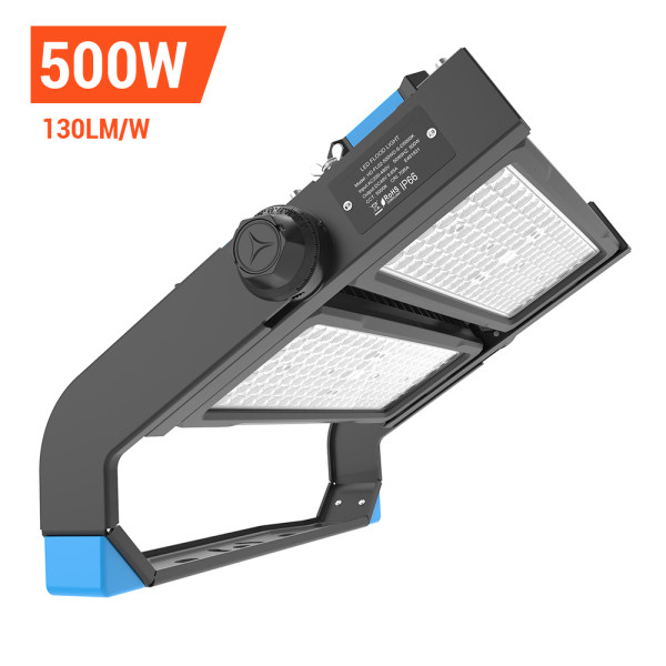Stadium Lights,500 Watts,65000 Lumens,Unique design,LED Flood Sport Court Gym Lighting,30° Beam Angle 5000K Daylight White,Wholesaling And Retailing