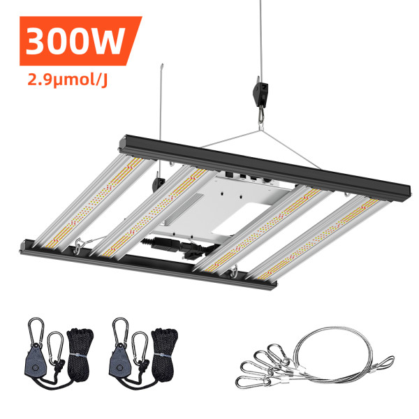 Adiding GP-3000 LED Grow Lights, 300Watt, 3x3ft Full Spectrum Dimmable Plant Light