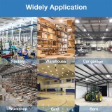 Abodong Led High Bay Lights,200 watt,150lm/w,30000 Lumens,800W Metal Halide Equal,US Plug 6.56’ Power Cord,5000K - POLYGON Series