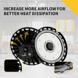 UFO LED High Bay Light, 150Watt, Carabiner Hanging Hook, 22,500 Lumens,5000 Kelvin - RADAR Series