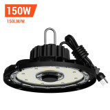 UFO LED High Bay Light, 150Watt, Carabiner Hanging Hook, 22,500 Lumens,5000 Kelvin - RADAR Series
