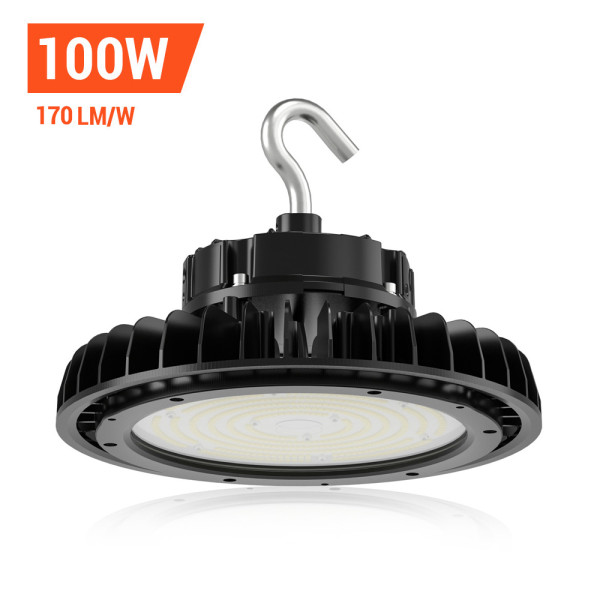 Abodong LED High Bay Lights,100Watt,17000LM,170LM/W - SHARK Series