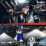 2-Pack Adiding LED Work Light Red, Magnetic, Rechargeable, Gooseneck Work lights