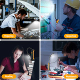 2-Pack Adiding LED Work Light Orange, Magnetic, Rechargeable, Gooseneck Work lights