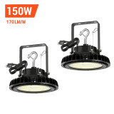 2-Pack Adiding LED High Bay Lights, 150Watt, 100-277V, 25,500 Lumens, 5000 Kelvin with adjustable bracket - SHARK Series