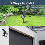 6-Pack Adiding Solar Spot Lights Outdoor, 3 Brightness Spotlight Landscape Lighting,  Auto ON/OFF Outdoor Solar Lights for Yard, Garden, Lawn, White Light