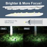 6-Pack Adiding Solar Spot Lights Outdoor, 3 Brightness Spotlight Landscape Lighting,  Auto ON/OFF Outdoor Solar Lights for Yard, Garden, Lawn, White Light