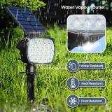 6-Pack Adiding Solar Spot Lights Outdoor, 3 Brightness Spotlight Landscape Lighting,  Auto ON/OFF Outdoor Solar Lights for Yard, Garden, Lawn, White Light