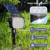 4-Pack Adiding Solar Spot Lights Outdoor, 3 Brightness Spotlight Landscape Lighting,  Auto ON/OFF Outdoor Solar Lights for Yard, Garden, Lawn, Warm Light