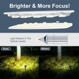 6-Pack Adiding Solar Spot Lights Outdoor, 3 Brightness Spotlight Landscape Lighting,  Auto ON/OFF Outdoor Solar Lights for Yard, Garden, Lawn, Warm Light