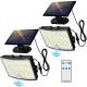 2-Pack Adiding Solar Motion Sensor Outdoor Lights, Remote Control, with 16.4ft Cable, TBD-56