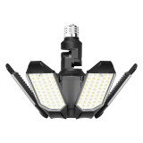 2-Pack Adiding Rotatable LED Garage Light, 100 Watts,10000 Lumens, 6500K Daylight, Deformable 6+1 Panels, LED Shop Lights