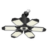 2-Pack Adiding Rotatable LED Garage Light, 100 Watts,10000 Lumens, 6500K Daylight, Deformable 6+1 Panels, LED Shop Lights