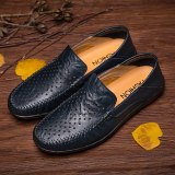 Summer Shoes Breathable Loafers Leather Mens Casual Shoes Comfort Moccasins Men Flats Hot Sale Soft Driving Shoes Man Sneakers