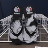 Summer Men's Street Style Flip-flops Sandals Shark Camouflage Printing Personalized Indoor Beach pool Slippers 38-45 Large Size
