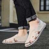 Size 12 Casual Mens Sandals Summer Shoes 2021 New Sandles Leather Breathable Comfort Slip on Fashion Open Toe Shoes Sandalias