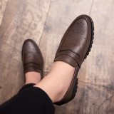2020 Hot Sale Leather Men Shoes Casual Flat Men Shoes Waterproof Breathable Loafers Big Size 47 Male Moccasins Driving Shoes %