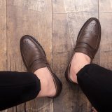 2020 Hot Sale Leather Men Shoes Casual Flat Men Shoes Waterproof Breathable Loafers Big Size 47 Male Moccasins Driving Shoes %