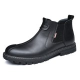 Autumn Chelsea Boots Men Fashion Casual Men Shoes British Male Ankle Boots Comfortable Waterproof Flat Shoes Mr Co New Slip-on