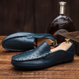 Summer Shoes Breathable Loafers Leather Mens Casual Shoes Comfort Moccasins Men Flats Hot Sale Soft Driving Shoes Man Sneakers