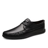 Male Leisure Shoes Big Size 37-45 casual Oxford Mens Genuine Leather Designer Shoes Men Luxury Shoes Black Business Sneaker %