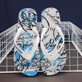 Summer Men's Street Style Flip-flops Sandals Shark Camouflage Printing Personalized Indoor Beach pool Slippers 38-45 Large Size