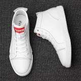 Brand New High Top Casual Shoes for Men Leather Lace Up Mens Trekking Shoes Men High Top Sneaker Big Size 37-45 *80806