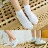 Socks Summer Thin Pure Cotton Boat Socks White Socks Boys and Girls Student Socks Baby Mesh Short Socks