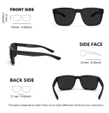 Sunglasses for Men Women Oversized Wide Fit TR90 Ultralight UV400 Protection Big Heads Fashion Sun Glasses Z8244