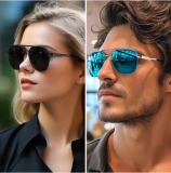 Polarized Aviator Big Sunglasses for Men Women Oversized Square Frame UV400 Protection Sun Glasses 8222