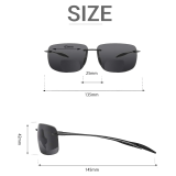 Sunglasses for Women Men,TR90 Frame Ultra Lightweight and Sun Reading UV400 8009