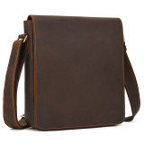 New Design Men's Shoulder Bag Genuine Leather Crossbody Bag Messenger Bags For 7.9 Inch Ipad Sling Bags Vintage Fashion Male