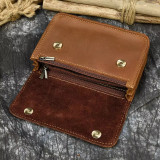 Crazy Horse Leather Men's Waist Bag Genuine Leather Phone Pouch On Belt Men Male Wasit Pouch Waist Pack Leather Vintage Style