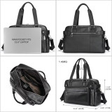 Men's Bag Business briefcase large computer handbag Leather travel crossbody bag Leather business trip work commuting tote bag