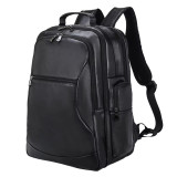 Thick cowhide backpack 17   laptop backpacks cowskin computer bag business travel leather backpack men's bagpack Big Capacity