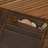 Men Women's Leather purse cellphone pouch iphone bag single zipper long purse slim wallet for coins