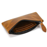 Small wallet for men women coins purse leather bifold card holder coin walllet short