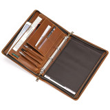 Crazy Horse leather Ipad case 12.9   laptop case bag computer case large capacity pad cover luxury designer men clutch bag