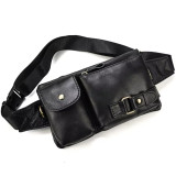 Fashion Men's chest bag new casual waist bag cross body men's chest bags multifunction leather men's waist pack for male