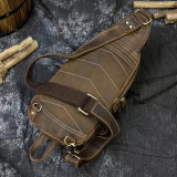 High Quality Small chest bag for men single shoulder backpack vintage fashion style chest bag pack 2020 hot men bags for sports