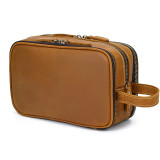 Newsbirds New Design Man Wash bag Groomsmen Gift Set Leather Toilet Bag Personalized Dopp Kit Make Up Pouch For Men Women Bag